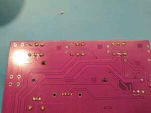 MOSFET terminals soldered