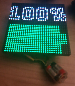 Portable matrix showing battery state