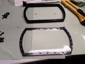 FEP film with screws on bottom frame part